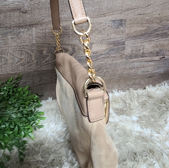Michael Kors Suede Leather Shoulder Bag - Picture 3 of 9